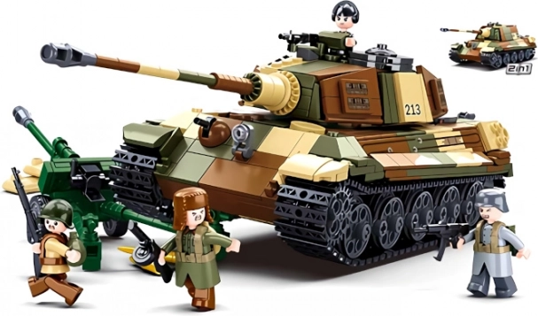 Sluban Budapesti lahing – Saksa raske tank TIGER II 2-in-1 ehituskomplekt