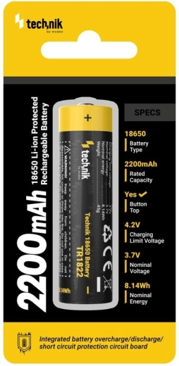Technik TR1822 rechargeable battery 18650 2200 mAh 3.7 V