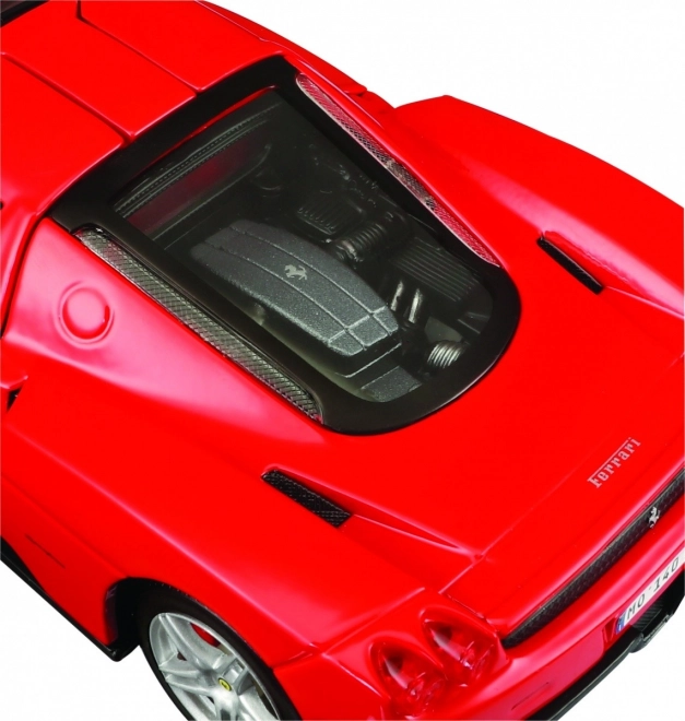 Opening hood with a view of the engine
