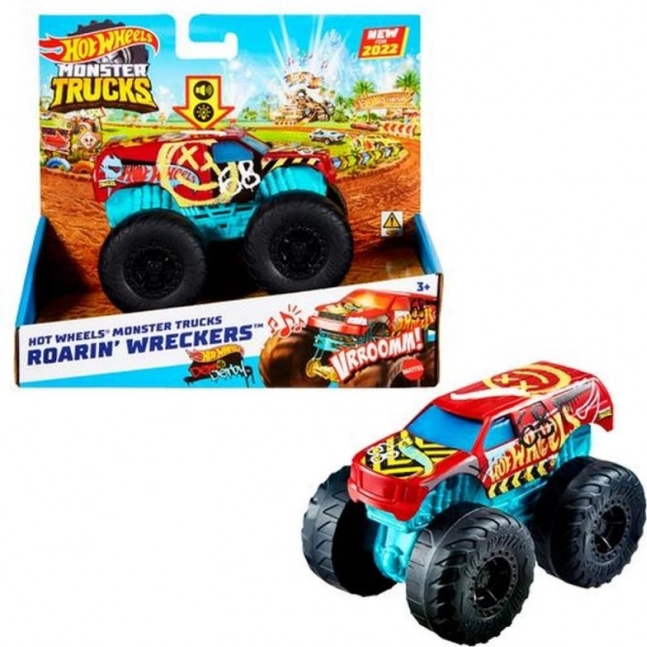 Hot Wheels Monster Trucks Race Ace heli- ja valgusefektidega 1:43 – Bone