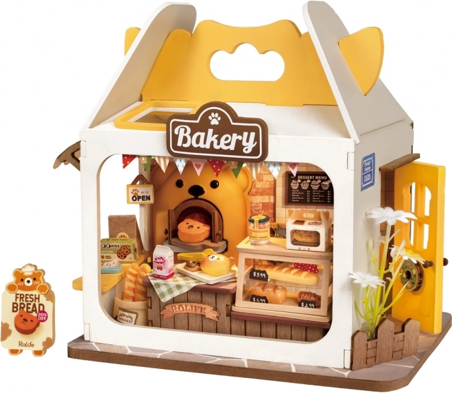 Miniature House Bear’s Bakery with LED Lighting – ROLIFE