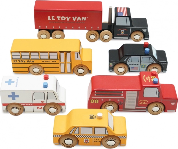 Puidust autode komplekt New York – Le Toy Van