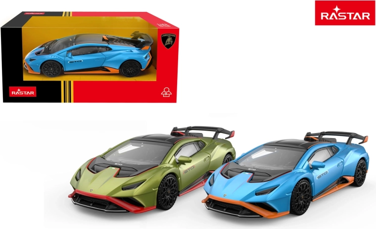 Rastar Lamborghini Huracan STO 1:43 automudel, sinine - 1 tk