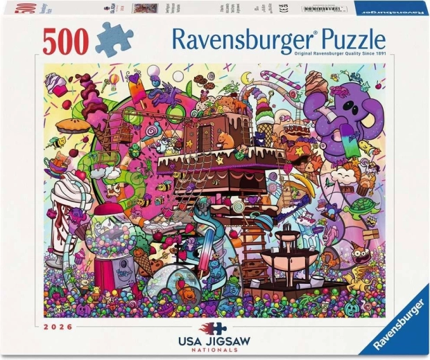 Ravensburger Puzzle USA Jigsaw Nationals: Magus mänguväljak (500 tükki)