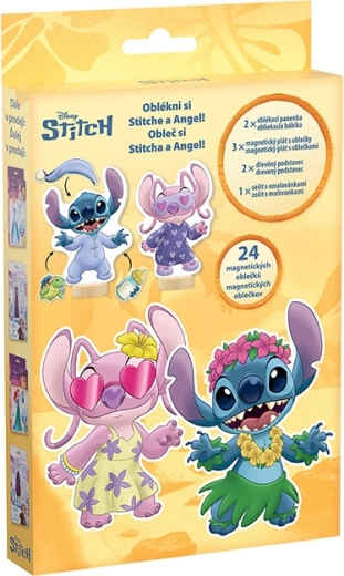 Magnetiline riietamise komplekt koos värviraamatuga Lilo & Stitch