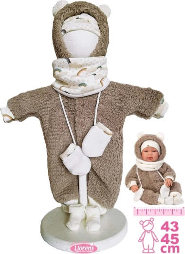 Llorens outfit for New Born doll 43–45 cm, 5-piece set