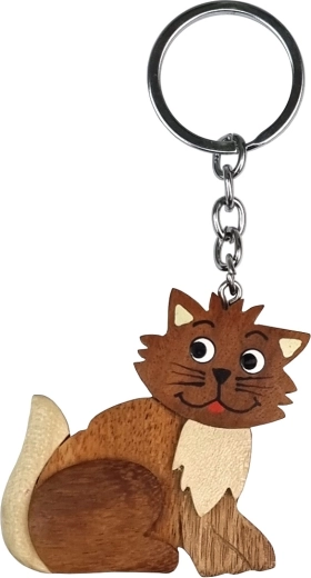 2Kids Toys Wooden Cat Keychain (Large)