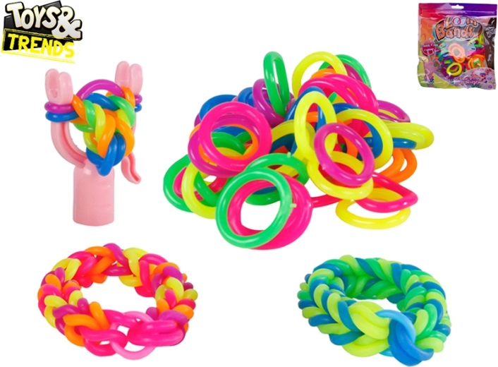 TOYS&TRENDS mega kummikäevõrude punumiskomplekt (72 tk)