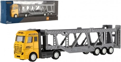 Plastic car transporter truck 22 cm with freewheel