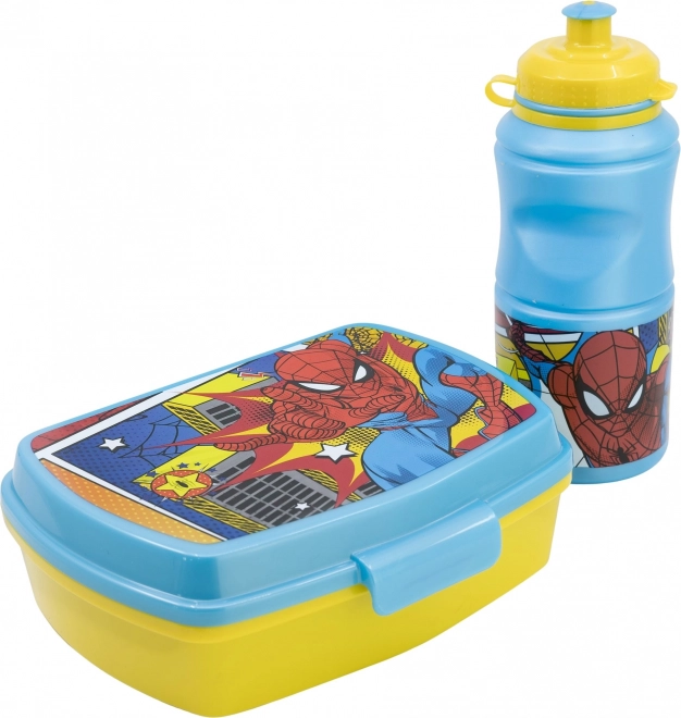 Kids’ 2-in-1 lunch set SPIDERMAN – 380 ml bottle and snack box