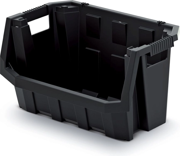 Plastic storage box Truck Max 60 l, black