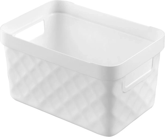 Plastikust hoiukorv HEIDRUN 18 × 27 × 14 cm – värvide mix