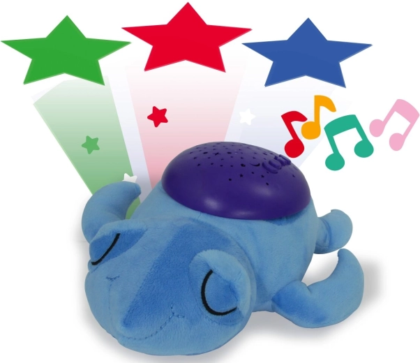 Jamara LED öölamp projektori ja meloodiatega Dreamy Turtle, sinine – 1 tk