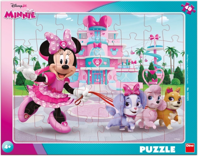 Minnie with Puppies Puzzle 40 pieces DINO