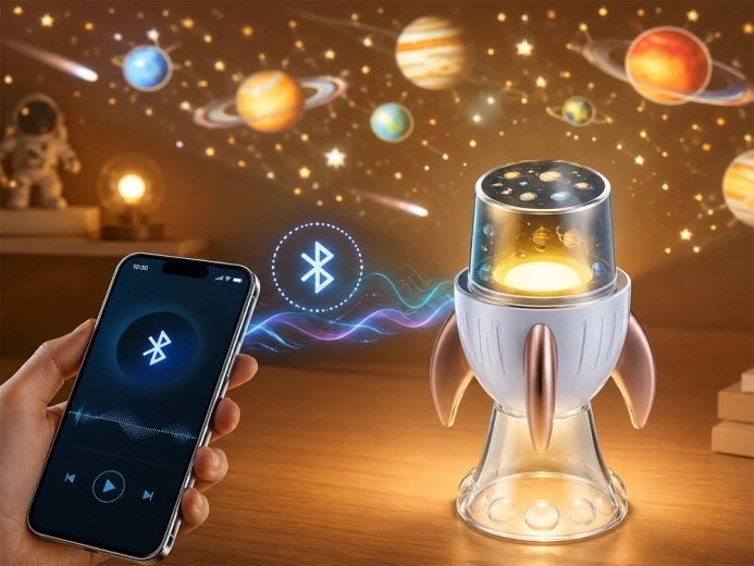 3-ühes: projektor, öövalgusti ja Bluetooth-kõlar