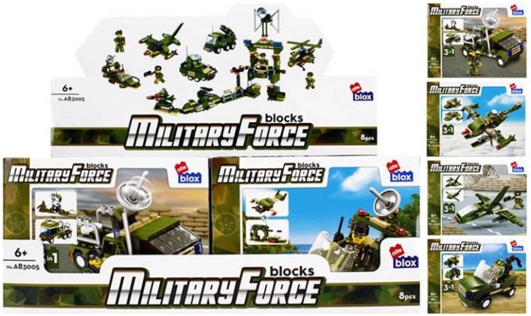 Armee ehituskomplekt figuuriga – 8 varianti