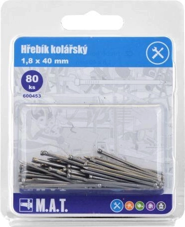 Koopernaelad 40 × 1,8 mm – 80 tk