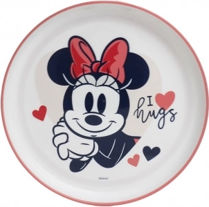 Plate with non-slip finish