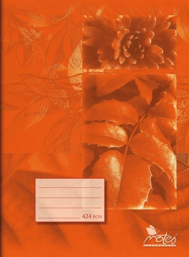 A4 school notebook lined, 20 sheets, orange