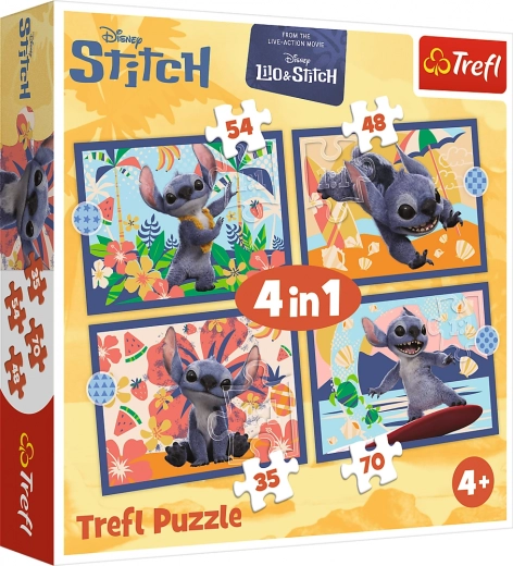 Pusle 4in1 puhkus Hawaiil – Disney Stitch Trefl