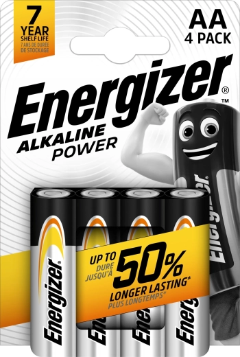 Energizer Alkaline Power AA LR6 leelispatareid, 4 tk