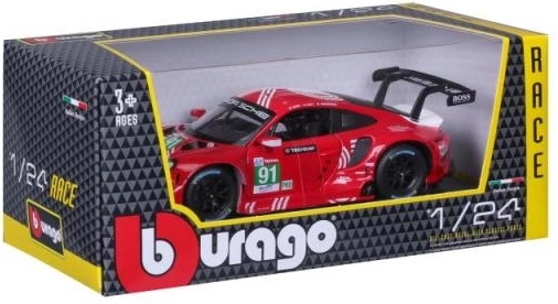 Bburago Porsche 911 RSR LM 2020 metallist automudel mõõtkavas 1:24