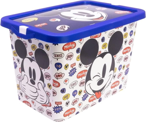 Stor storage box with lid Mickey Mouse
