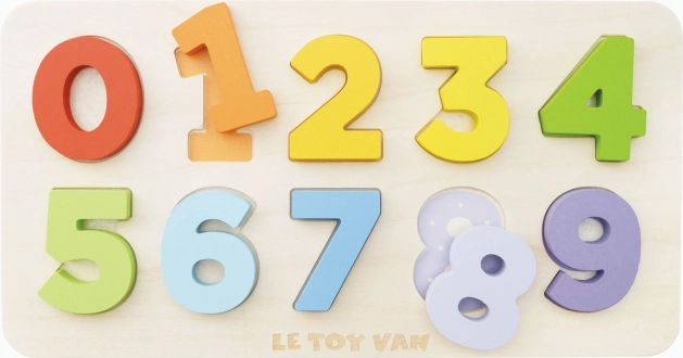 Le Toy Van FSC puidust numbritega puidust sisestuspuzzle