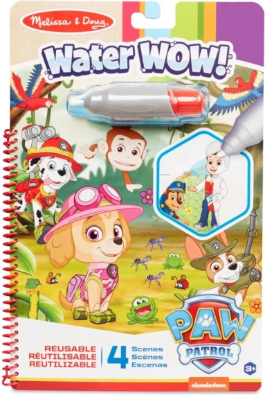 Veega värvimisraamat Melissa & Doug Water WOW! – Käpapatrull Skye