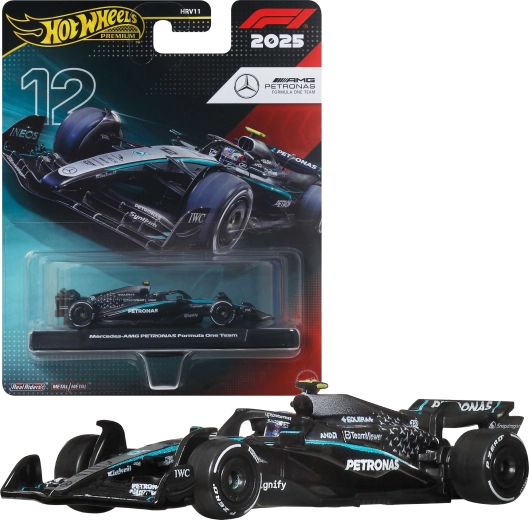 Hot Wheels Premium Formula 1 boliid 2025 Mercedes-AMG PETRONAS #12 Kimi Antonelli