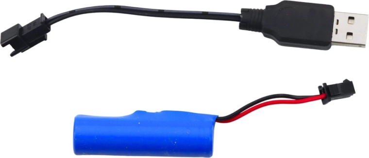 Mängimiseks valmis koos laetava akuga