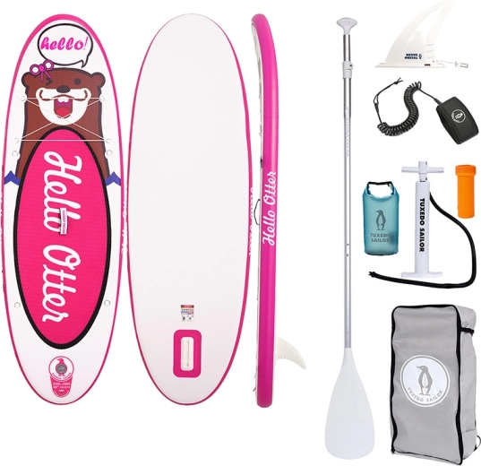 Laste täispuhutav paddleboard FunWater Tuxedo Sailor 240 cm (roosa)