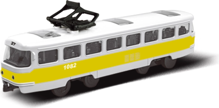 MHD tramm kollane hoorattaajamiga 16 cm