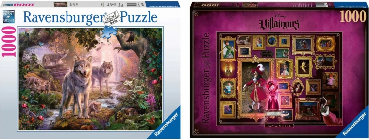Ravensburgeri kahe 1000-osalise pusle komplekt