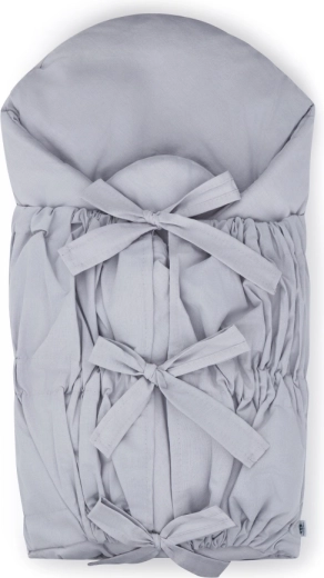PETITE&MARS lace-up swaddle wrap nurse with coconut insert baby blue 75×75 cm