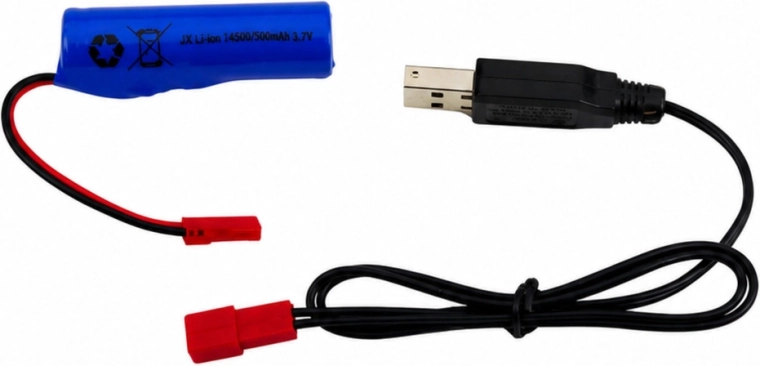 Eraldi Li‑Po aku USB-laadimisega