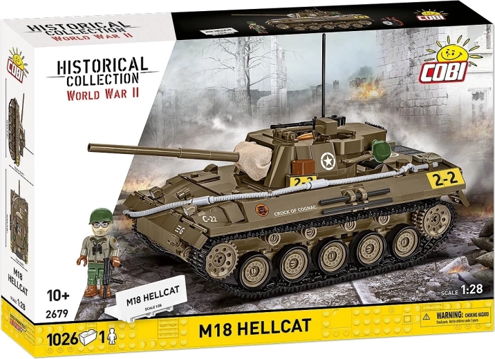 Cobi M18 Hellcat tank building set 1:28 (1026 pieces)