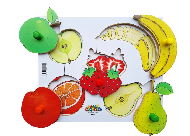 Wooden board puzzle 6 pieces Peeling and slicing crops