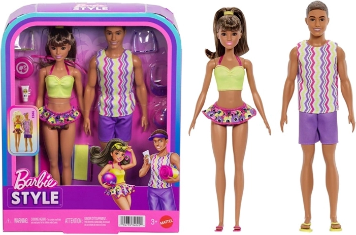 Barbie and Ken – Beach Doll Set with Accessories