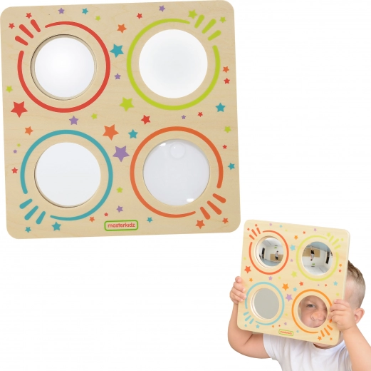 Puidust meeleline tahvel peeglite ja läätsega MASTERKIDZ