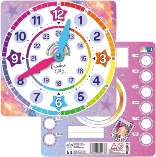 Paberist õppe-kell Rainbow Ella – 1 tk