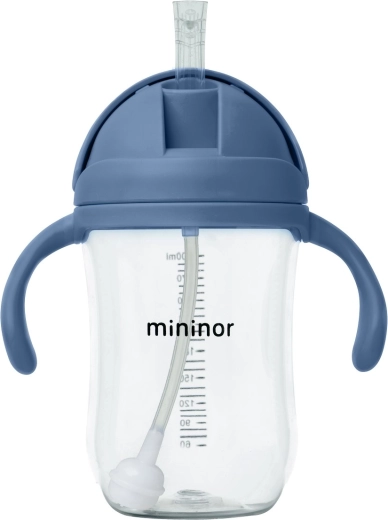Mininor tritaanist joogipudel kõrrega 330 ml Blue Whale