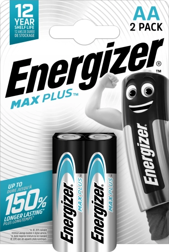 Alkaline batteries AA ENERGIZER Max Plus 2 pcs