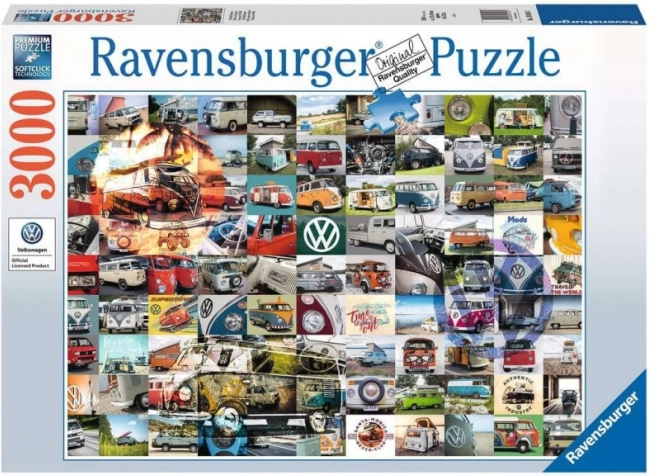 Ravensburger pusle 3000 tükki – 99 hetke VW Campervan