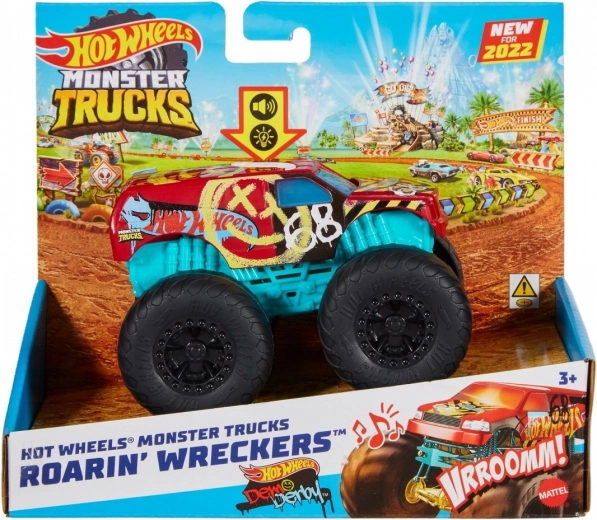 Hot Wheels Monster Trucks Roarin' Wreckers 1:43 tulede ja helidega