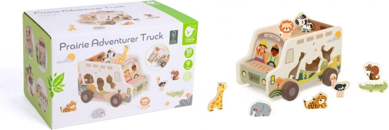 Wooden Insert Safari Car