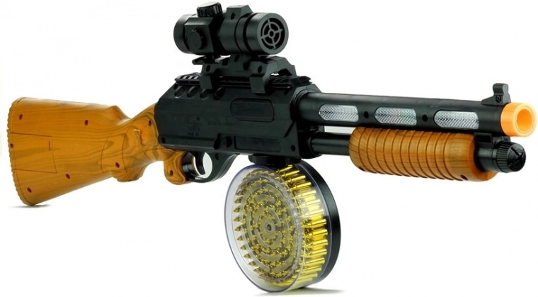 Interactive Toy Gun AK 868-1 with Sound and Light Effects