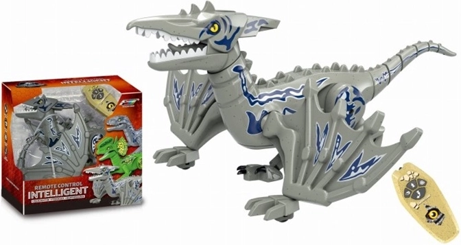 Halli värvi kaugjuhitav tiibadega dinosaurus