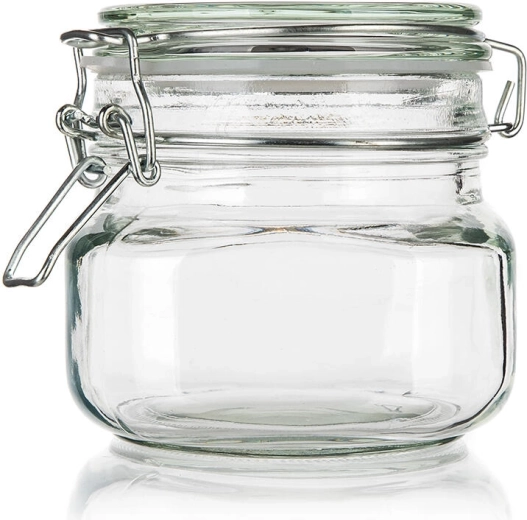 Hermeetiline klaaspurk 0,5 l patentkorgiga EREA