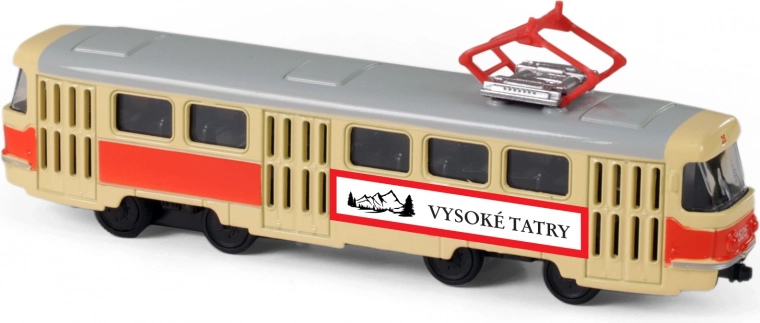 Metal Retro Tram T3 16 cm High Tatras